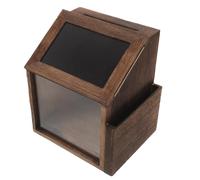Toddmomy Caja de Sugerencias de Madera Vintage con Cerradura y Ranura para Oficina y Hogar, Diseño Retro Fácil Mantenimiento y Segura para Donaciones y Comentarios