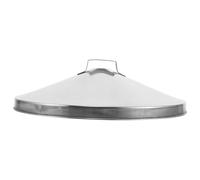 Toddmomy Tapa Redonda para Fogata de Acero Inoxidable, 28cm, Plata | Cubierta Domada para Patios y Mesas, Alta Resistencia Térmica, Uso en Exterior y Lluvia