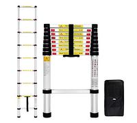 Todeco Escalera Telescópica, Escalera Plegable, Bolsa de Transporte, 2,6 M