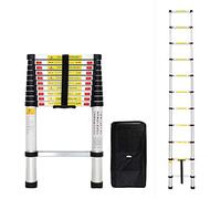 Todeco Escalera Telescópica, Escalera Plegable, Bolsa de Transporte, 3,2 M
