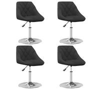 Todiikf Juego de 4 sillas de comedor giratorias, terciopelo, altura | Juego de 4 sillas tapizadas modernas para cocinas y comedores con funda de terciopelo suave, función giratoria de 360 grados