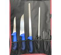 Todo Cultivo Set de cuchillos profesional para cortador de jamón, incluye estuche manta para guardar y transportar