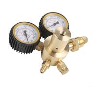 Todo el regulador de nitrógeno de cobre CGA580 para G5/8 Válvula reductora de presión 0-200 Bar Entrada 80 Bar Salida 25 para M3/H Flujo para sistemas de gas industriales Amarillo (B)