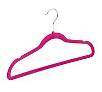 TODO HOGAR Percha Terciopelo Color Rosa, Perchas de Ropa Pack de 20,40, 80 y 120 Und con Superficie Antideslizante y Gancho Cromado Giratorio a 360º