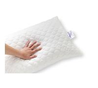 Todocama - Almohada Viscoelástica Viscogel Copos Firmeza Media-Alta. Blanco 2x70x36