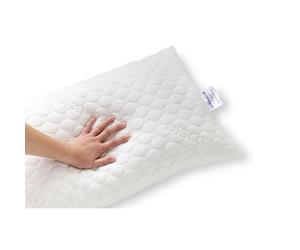 Todocama - Almohada Viscoelástica Viscogel Copos Firmeza Media-Alta. Blanco 67
