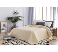 Todocama - Colcha boutí Fina con diseño de Rombos, para Primavera, Verano, otoño e Invierno. 100% Microfibra Extra Suave. Colcha Cubre Cama Multiusos. Cama 120/135-230x260cm Beige