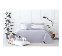 Todocama - Colcha boutí fina de microfibra 4 estaciones con diseño piqué Light gray 105