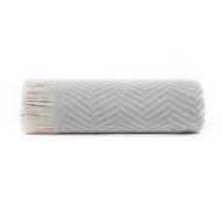 Todocama - Colcha Multiusos Sofa, Manta Foulard, Plaid para Cama, Cubresofa Cubrecama, Jarapas, Fabricado en España, Espiga. (180x260cm, Gris Claro).