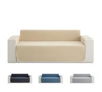 Todocama Funda Cubre Sofá 3 Plazas, Protector Acolchado Piqué, Antiácaros, Fácil de Limpiar, (Beige Arena)