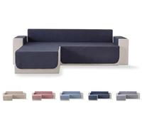 Todocama - Funda Cubre sofá, plazas, Protector de sofás Acolchado de Rombos, Transpirable, fácil de Limpiar, (Gris Oscuro, Chaise Izquierdo 240cm)