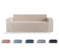 Todocama - Funda Cubre sofá, plazas, Protector de sofás Acolchado de Rombos, Transpirable, fácil de Limpiar, (Beig Arena, sofá 3 plazas)