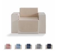 Todocama - Funda Cubre sofá, plazas, Protector de sofás Acolchado de Rombos, Transpirable, fácil de Limpiar, (Beig Arena, sofá 1 Plaza)
