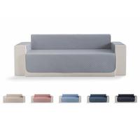 Todocama - Funda Cubre sofá, plazas, Protector de sofás Acolchado de Rombos, Transpirable, fácil de Limpiar, (Gris Claro, sofá 3 plazas)