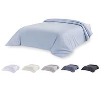Todocama - Funda nórdica de Microfibra para edredón de Tacto Extra Suave. (Azul Claro - Cama 80/90-150x220cm).