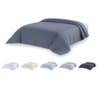 Todocama - Funda nórdica de Microfibra para edredón de Tacto Extra Suave. (Azul grisáceo - Cama 160/180-240x220cm).