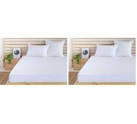 Todocama - Protector de colchón/Cubre colchón Ajustable, de Rizo, Impermeable y Transpirable. (Todas Las Medidas Disponibles). (Cama 120 x 190/200 cm) (Paquete de 2)