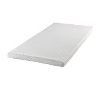 Todocama Topper Viscoelástico, 6 cm de Viscoelástica, 3D Transpirable, Doble Funda Tejido Strech con Cremallera, Densidad 55 kg/m³, Cuatro Gomas de Sujeción, 160 x 190 cm