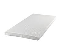 Todocama Topper Viscoelástico, 6 cm de Viscoelástica, 3D Transpirable, Doble Funda Tejido Strech con Cremallera, Densidad 55 kg/m³, Cuatro Gomas de Sujeción, 120 x 190 cm