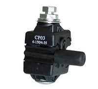 Todoelectrico Conector perforación aéreo para conexiones de cables con corriente sin peligro al contacto eléctrico con entrada de 6/150,mm2 y salida de 4/35mm2