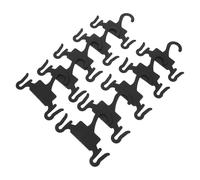 Tofficu 10 Unidades Gancho Colgador de Zapatos Negro de Plástico para Organizar y Secar Zapatillas y Sandalias en Hogares y Tiendas, Optimiza el Espacio y Mantiene el Calzado Ordenado