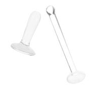 Tofficu 2 Piezas Rodillo Mezclador de Vidrio Resistente a Manchas para Pintura Fondo Plano Adecuado para Estudiantes de Arte y Creación de Acuarelas y Óleos