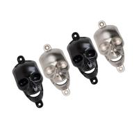 Tofficu 4 Piezas Abridor de Cerveza de Pared Forma de Calavera para Fiesta, Aleación de Zinc Resistente, Abrebotellas Fácil Adapta a Varios Tamaños de Tapas Color Aleatorio