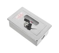 Tofficu Caja de Interruptores de Botón de Puerta de Persiana, Caja de Estación de Control Interruptor Pulsador, Acero Inoxidable y Plástico, Plata, Botón Cuadrado, Varios estilos