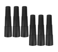 Tofficu Cubierta de Pistón Hidráulico Antideslizante Negra, 6 Piezas para Varilla de Silla de Oficina, Funda Protectora Resistente y Compatible para Accesorios de Reparación de Muebles