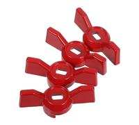Tofficu manija de válvula de bola 4pcs manija de mariposa rojo para grifo exterior y sistemas domésticos con diseño de control mejorado