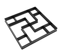 Tofficu Molde para Pavimento de Jardín de Plástico Negro, Molde de Ladrillo de Cemento, Herramienta Manual para Pavimentar Caminos y Andadores, DIY