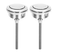 Tofficu Pulsador Cisterna Universal Para Inodoro Botón De Descarga Simple Compatible Fácil Instalación Repuesto Para Baño Oficina Hogar 5.11X2.75X2.75In