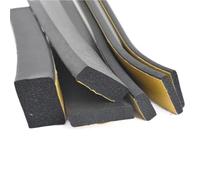 TOFIMA Tira de Sellado de Esponja autoadhesiva de Goma, 1 Unidad * 2M/5M, Adhesivo de un Solo Lado, Espuma Negra EVA anticolisión, Junta de Sellado de 10-30mm de Espesor de 2-20mm(20mm x 20mm x 2m)