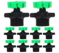 TOGEVAL 10 Piezas Cabezales de Rotación de 360 Grados, Aspersor Rotatorio Automático, Microaspersor de Pp Verde para Riego de Jardín, Césped y Plantas, Flujo Suave y Nebulización