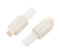 TOGEVAL 2 Amortiguadores de Asiento de Inodoro de Cierre Suave en Plástico Blanco para Instalación DIY en Baño, Kit de Reparación Descenso Lento y Cierre Silencioso