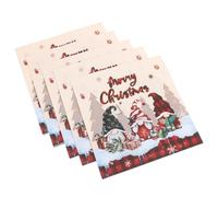 TOGEVAL 20 Piezas Servilletas Navidad con Estampado de Duendes y Navideños Desechables para Fiestas y Cócteles Servilletas Pequeñas con Diseño Infantil para Cocina y Restaurante