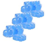 TOGEVAL Cajas de Golosinas de Pascua Conejito Azul Claro, Plástico Resistente, 12 Piezas, para Regalos de Fiesta, Relleno de Cesta y Almacenamiento de Dulces en Celebraciones