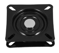 TOGEVAL Placa Giratoria y Superficie Pulida Mecanismo Giratorio en Hierro Negro, Base Resistente para Taburete de Bar Adecuado para Muebles y Sillas de Salón