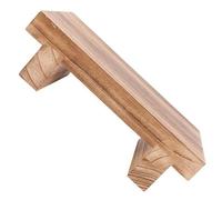 TOGEVAL Taburete de Madera para Dormitorio y Baño, Escalón Compacto para Adultos, Diseño Ahorra Espacio, Adecuado Junto Cama