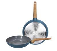 Tognana T-Care - Juego de 2 sartenes (24/28 cm, aluminio), color azul