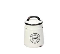 Tognana Urban Chic - Tarro de café de 12 cm, gres, Blanco, 12,5 x 12,5 x 17,5 cm