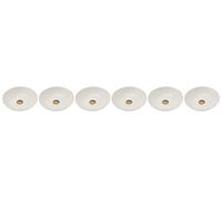 Tognana Victoria - Juego de 6 platos hondos de porcelana, color blanco