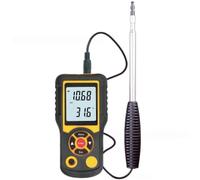 Toheitian Anemómetro HT-9830, Medidor Digital de Velocidad del Viento, Probador Profesional de Velocidad y Temperatura del Viento, Sensor de Velocidad del Viento de Mano