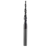 Toheitian Dreanique 1pc 8mm Vástago P2BC bit de Bola Cónica Maciza Recubierta de Carburo R0.5 A R2.0 Grabado en 3D en Madera R1.5