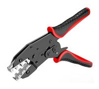 Toheitian Herramienta de Crimpado para Terminales de Manguito Ferrule Crimpadores de Alambre con Traba - AWG 10-2 (6-35mm2) Crimpador de Terminales con Traba