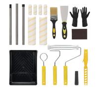 Toheitian Kit Completo de Rodillo de Pintura, PCS con de Extensión, Brochas y Bandeja para Proyectos de DIY y Profesionales