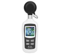 Toheitian Medidor de Luz Digital, Luminómetro Portátil de 0 A 20000 Lux, Detección de Temperatura, Pantalla LCD Retroiluminada y Respuesta Rápida