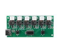 Toheitian Mini Humidificador USB Tipo C Kits de Bricolaje Generador de Niebla y Placa de Circuito del Controlador 6 Hoja de Atomizador de Película de Atomización de Nebulizador (A)