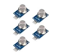 Toheitian Módulo de Sensor de Gas -2 de 5 Piezas, Placa de Detección de Humo y Gases Combustibles con Salida Analógica Digital y Sensibilidad Ajustable de 5V