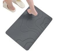 Toilet Foot Mat, Bath Drying Stone Pad, 15.75x23.62 Inches Super Absorbent Quick Drying with Washable Anti Slip, Bathroom Floor Rug for Front Door, Living Room, Kitchen, Entryway, Indoor Home Décor